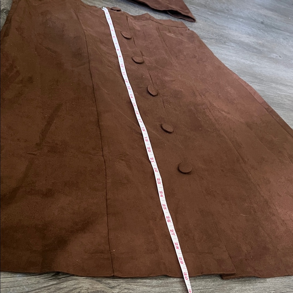 NWT BFA classics Chic Brown Faux Suede A-Line Skirt and blazer 16P - Picture 12 of 13
